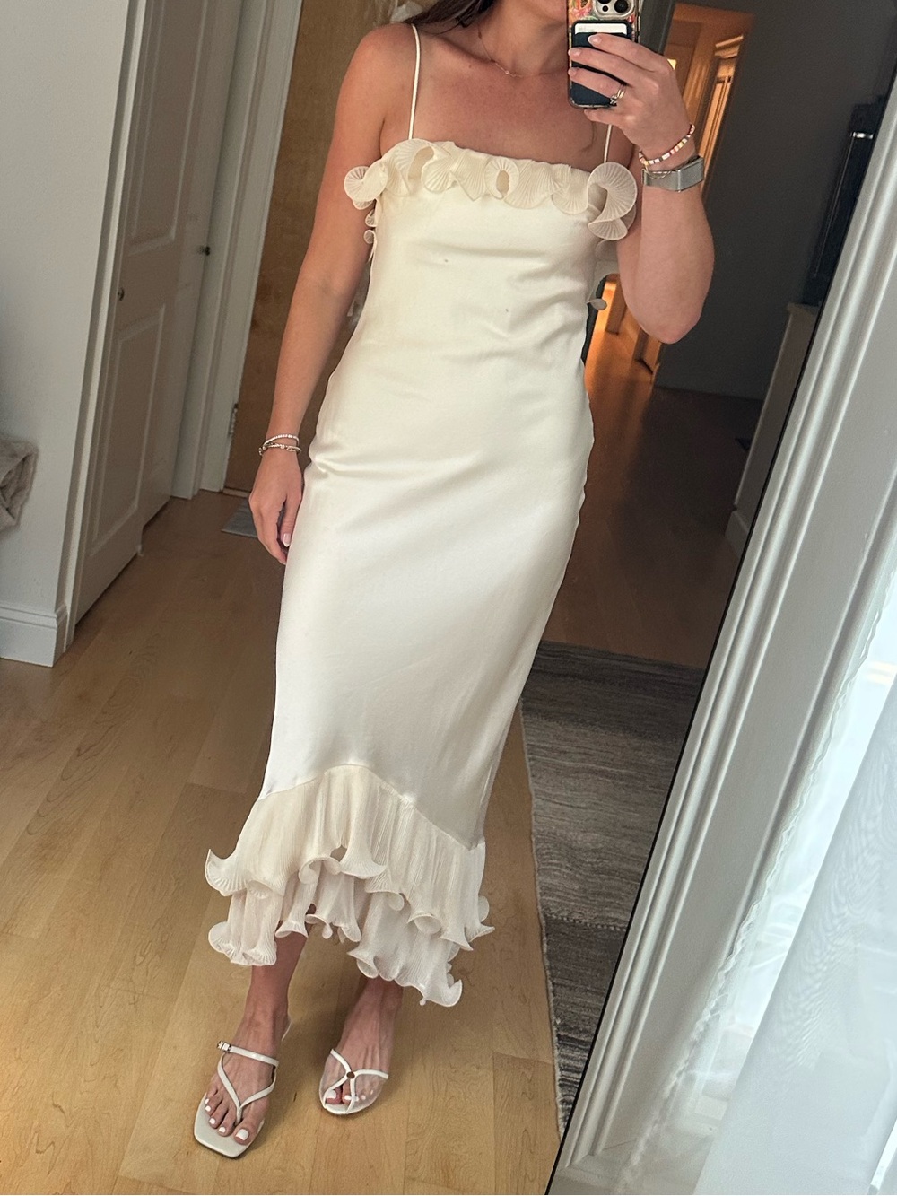 Selfie Leslie Okay Cupid Ruffle Trim Dress
